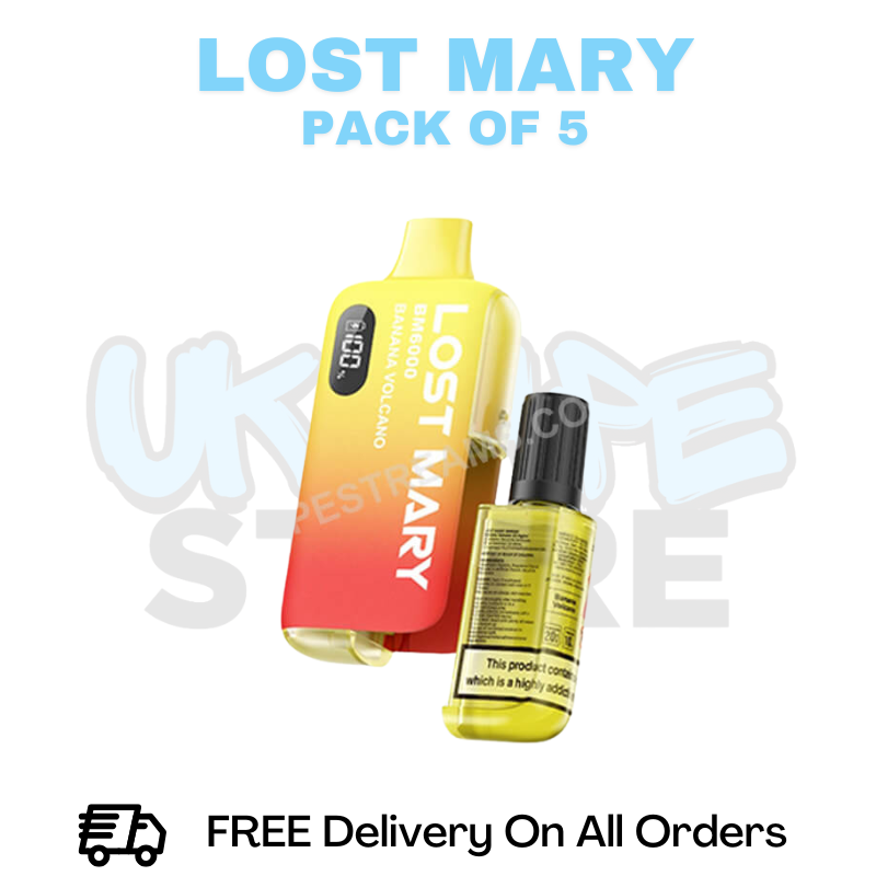 Buy Online Banana Volcano Lost Mary BM6000 6K Puff Box Of 5