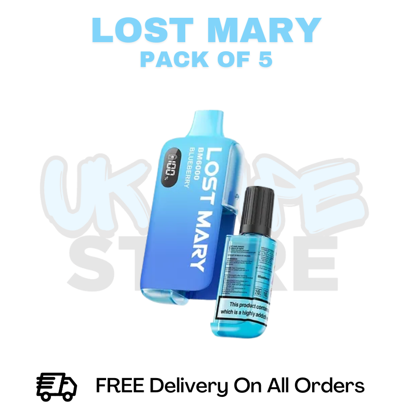 Buy Online Blueberry Lost Mary BM6000 6K Puff Box Of 5