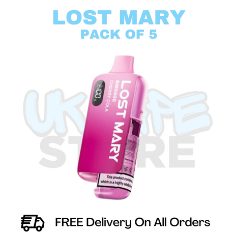 Buy Online Cherry Cola Lost Mary BM6000 6K Puff Box Of 5