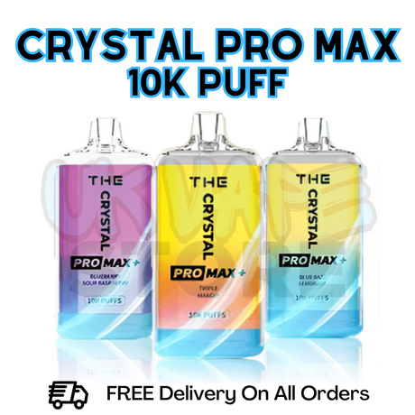 Shop WGA Crystal Pro Max 10K Bar 10000 Puff Vape - UK Vape Store