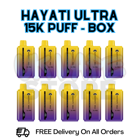 Shop Blackcurrant Lemonade Hayati Pro Ultra 15K Puffs Box Of 10 - £85.99 - UK Vape Store