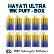 Buy Online Blue Razz Pineapple/ Strawberry Ice Hayati Pro Ultra 15K Puffs Box Of 10 - £85.99