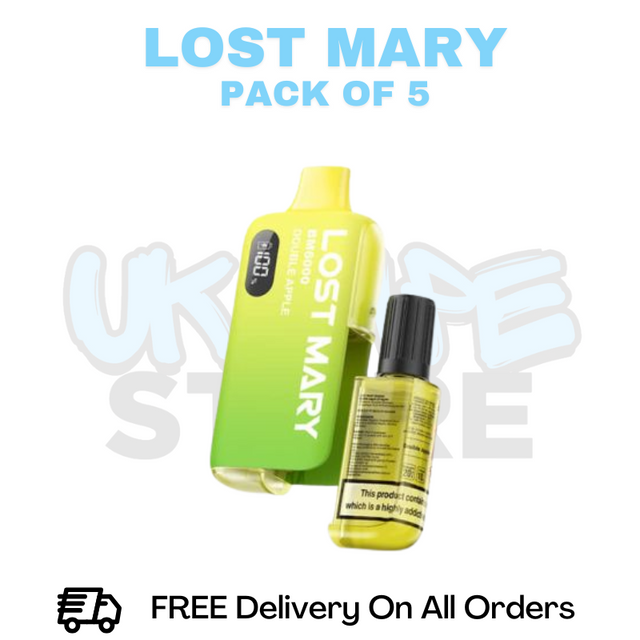 Buy Online Double Apple Lost Mary BM6000 6K Puff Box Of 5