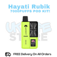 Buy Online Fresh Mint Hayati Rubik 7000 7K Puff Pod Kit - £6.99