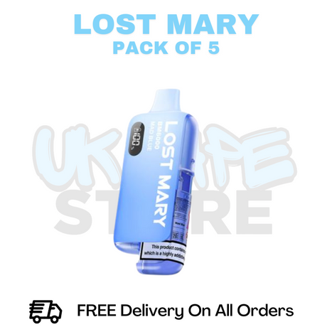 Buy Online Mad Blue Lost Mary BM6000 6K Puff Box Of 5