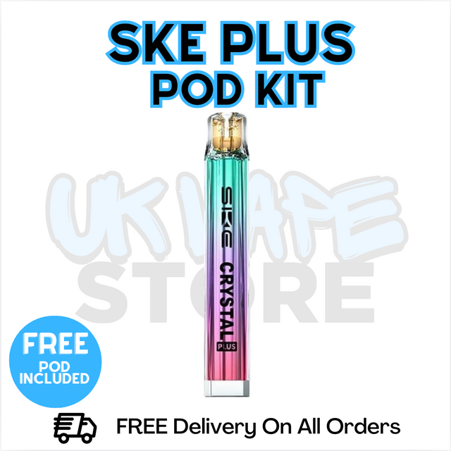 Shop Aurora Blue Kit SKE Crystal Plus Pod Kit | FREE SHIPPING | ONLY £5.99 - UK Vape World