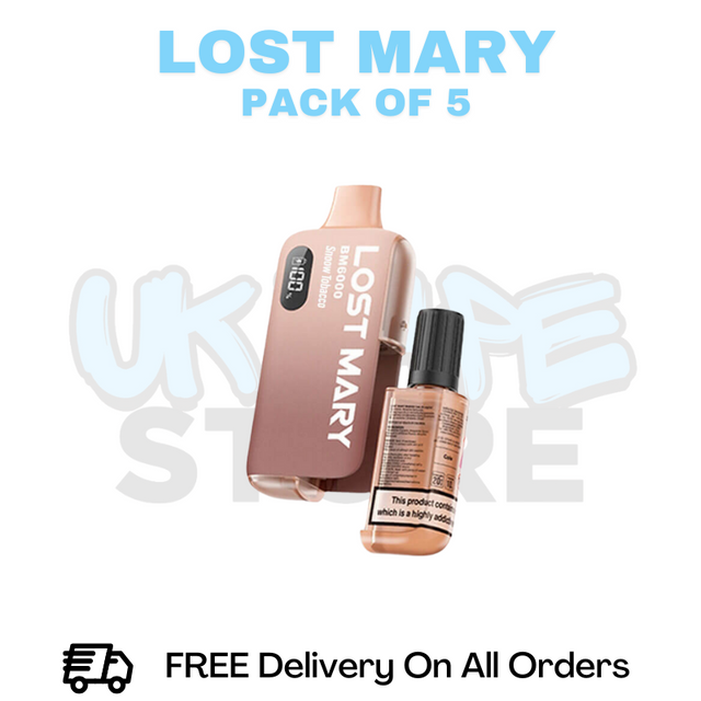 Buy Online Snow Tobacco Lost Mary BM6000 6K Puff Box Of 5