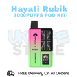 Buy Online Strawberry Kiwi Hayati Rubik 7000 7K Puff Pod Kit - £6.99