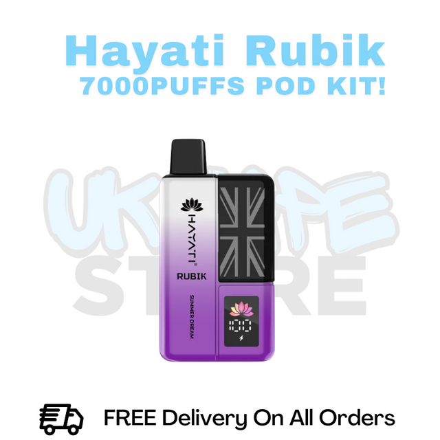 Buy Online Summer Dream Hayati Rubik 7000 7K Puff Pod Kit - £6.99