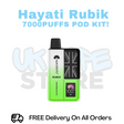 Buy Online Watermelon Ice Hayati Rubik 7000 7K Puff Pod Kit - £6.99