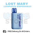 Shop Alpine Ice Lost Mary DM600 X2 1200Puff Disposable Vape Kit - UK Vape World