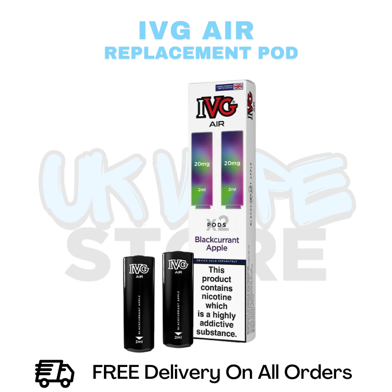 Buy Online Blackcurrant Apple IVG Air Prefilled Pod - £3.49